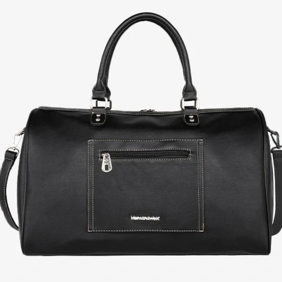 Black and White Studded Flag Design Women's Bag HAND BAG ONLY - Picture 8 of 8